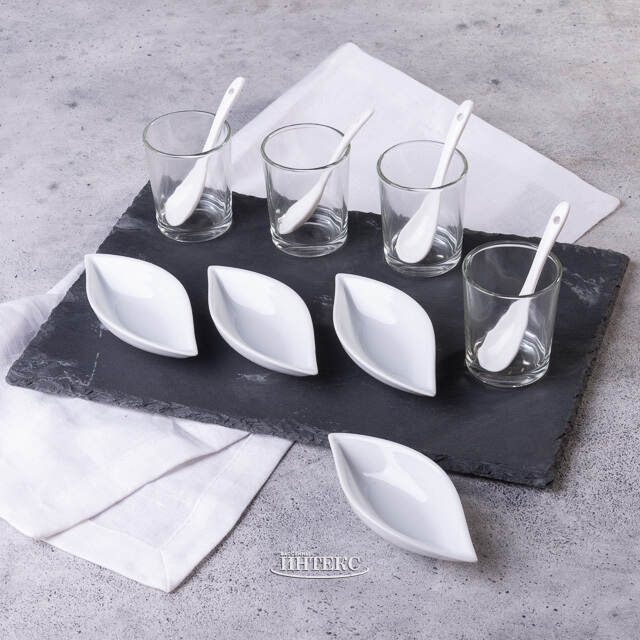 Набор для сервировки закусок с подносом Lille 31*21 см, 13 предметов Koopman