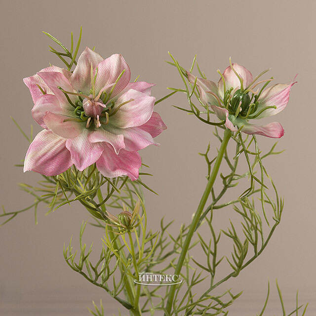 Искусственная ветка Нигелла - Fabulous 68 см розовая EDG