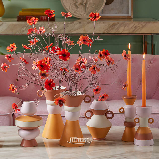 Искусственная ветка Космея - Sunshine 77 см красная EDG