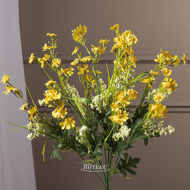 Искусственный букет Ромашка - A Gentle Kiss 50 см желтый EDG
