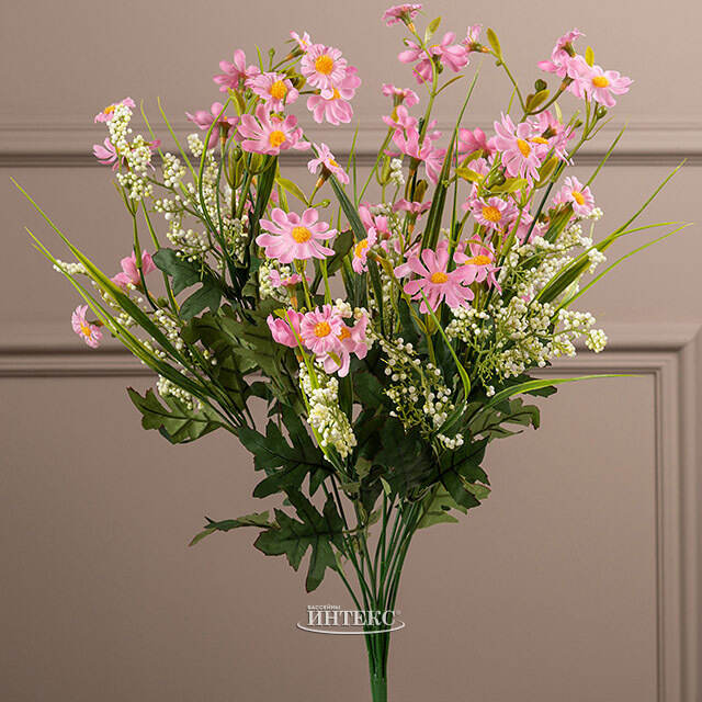 Искусственный букет Ромашка - A Gentle Kiss 50 см розовый EDG