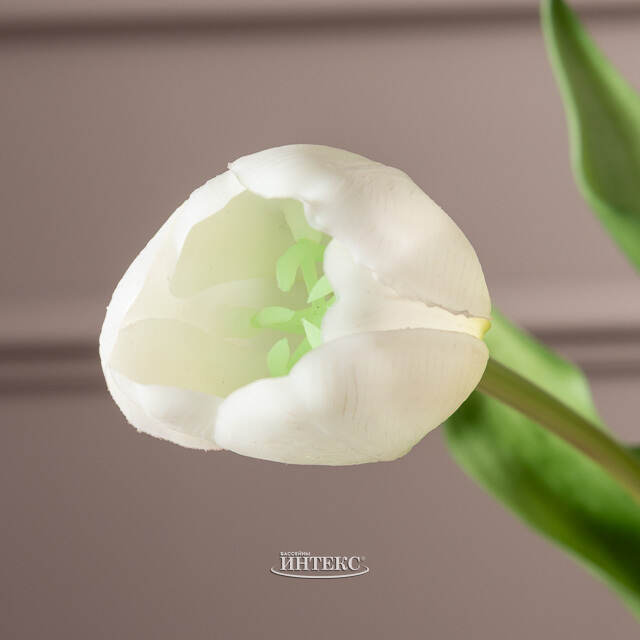 Силиконовые тюльпаны Vanilla Cream 5 шт, 40 см EDG