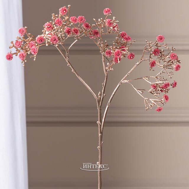 Искусственная ветка Гипсофила Floral Veil 68 см бургунди EDG