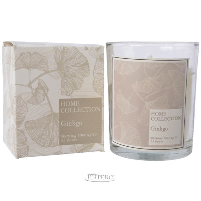 Ароматическая свеча в стакане Белый Чай и Имбирь 9 см Kaemingk (Кейминг)