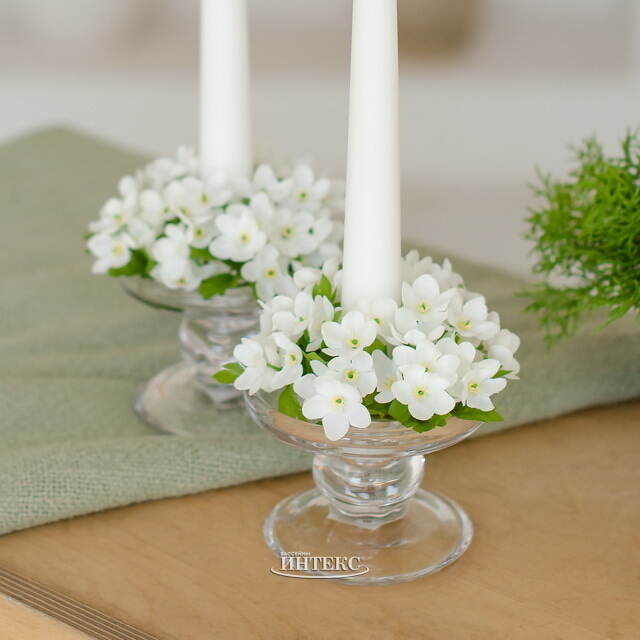 Стеклянный подсвечник Финнлик 9 см EDG