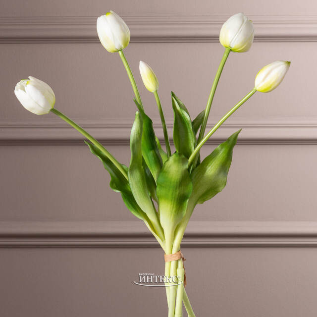 Силиконовые тюльпаны Maureen 5 шт, 40 см EDG