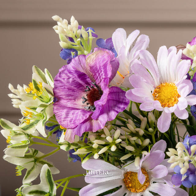 Искусственный букет Serrano 28 см фиолетовый EDG