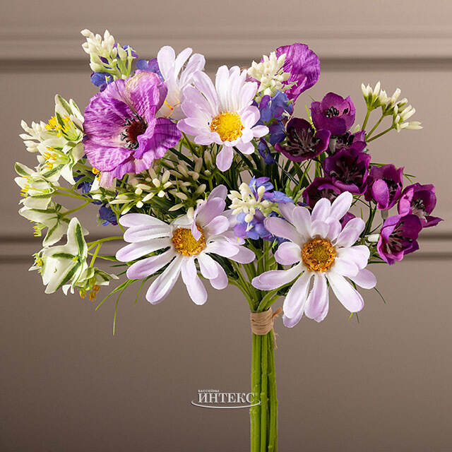 Искусственный букет Serrano 28 см фиолетовый EDG