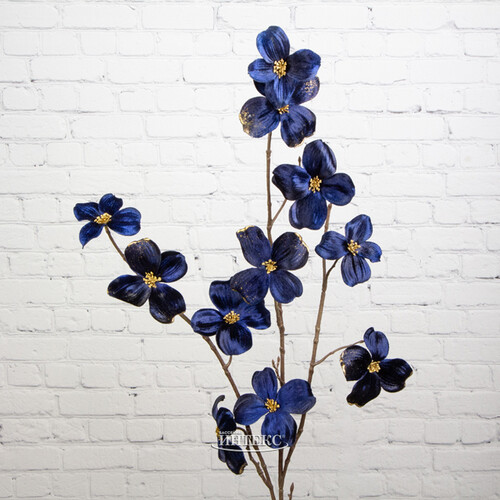 Декоративная ветка Cornus di Amore 100 см синяя EDG