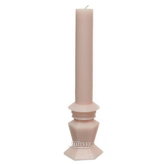 Декоративная свеча Caserta Royale: Blush Pink 25 см Kaemingk
