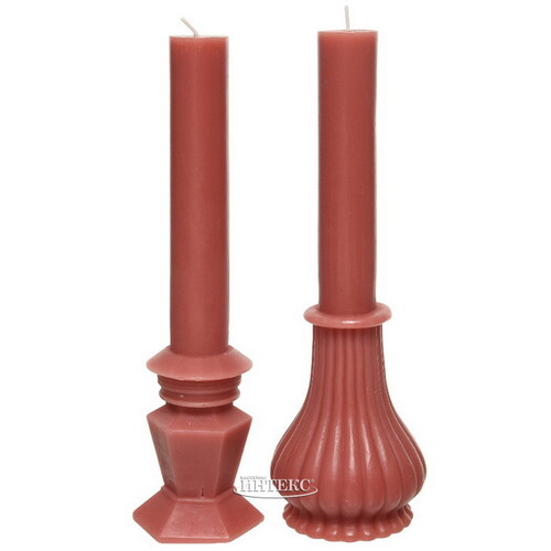 Декоративная свеча Caserta Royale: Terra Brown 25 см Kaemingk