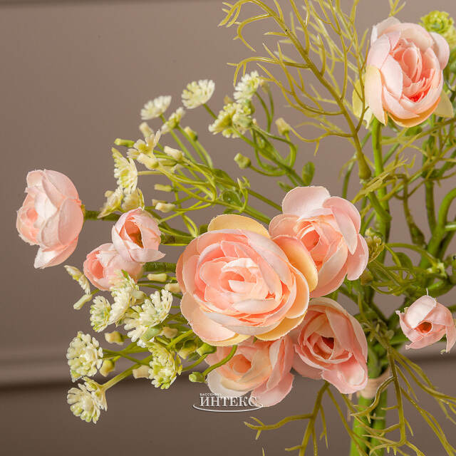 Искусственный букет Ранункулюсы Noelia 40 см светло-розовый EDG