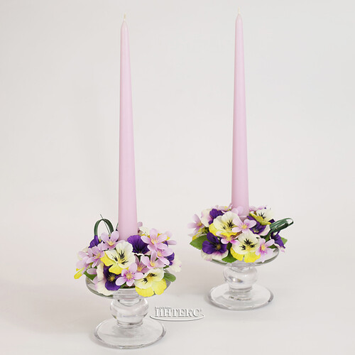 Высокая свеча 40 см Андреа Velvet вересковая Candleslight