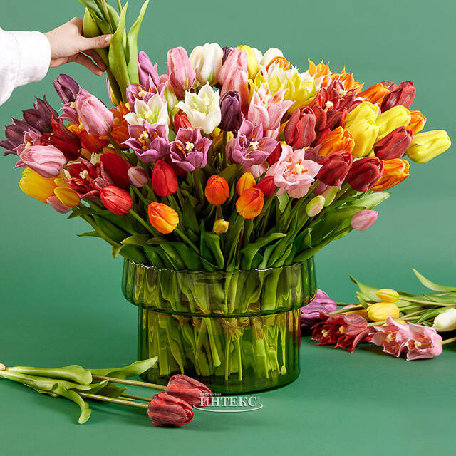 Силиконовые тюльпаны Monte Beau 5 шт, 40 см EDG