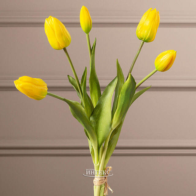 Силиконовые тюльпаны Monte Beau 5 шт, 40 см EDG