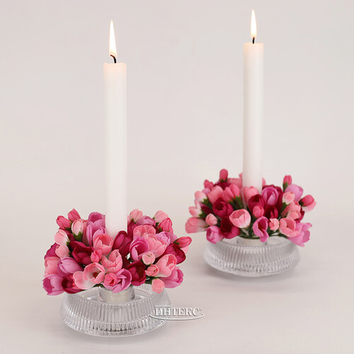 Венок для свечи Крокусы - Fascino Rosa 13 см EDG