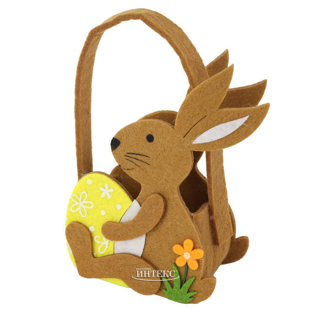 Сумка для подарков Пасхальный Кролик 12*8 см, фетр Breitner (Брайтнер)