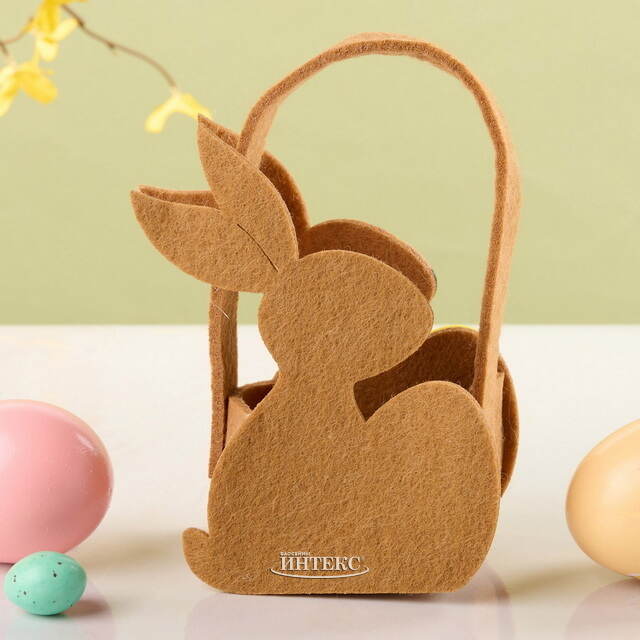 Сумка для подарков Пасхальный Кролик 12*8 см, фетр Breitner (Брайтнер)