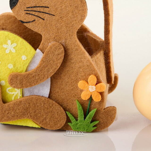 Сумка для подарков Пасхальный Кролик 12*8 см, фетр Breitner (Брайтнер)