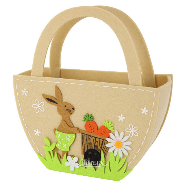 Сумка для подарков Happy Easter! 20*12 см, фетр Breitner