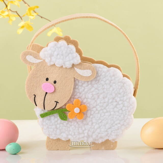 Пасхальная сумка из фетра Овечка 16*15 см Breitner (Брайтнер)