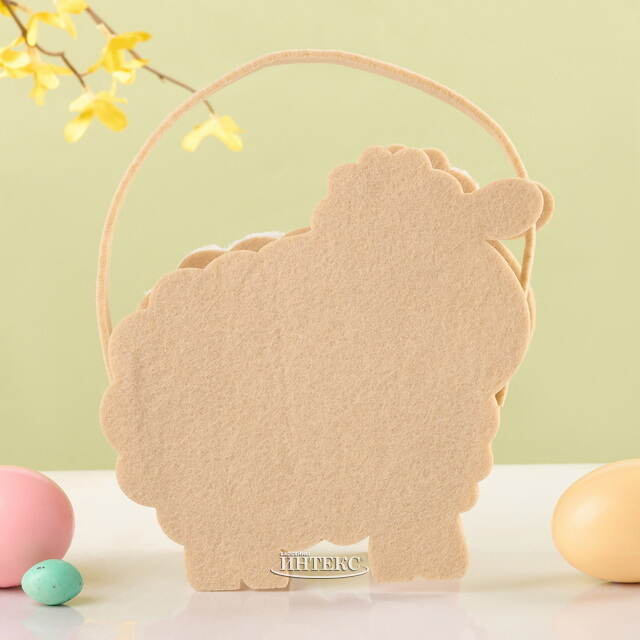 Пасхальная сумка из фетра Овечка 16*15 см Breitner (Брайтнер)