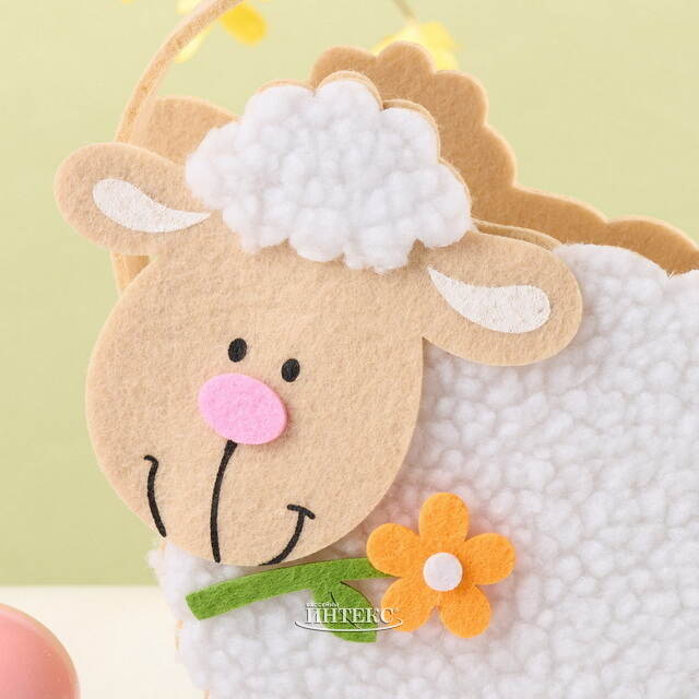 Пасхальная сумка из фетра Овечка 16*15 см Breitner (Брайтнер)