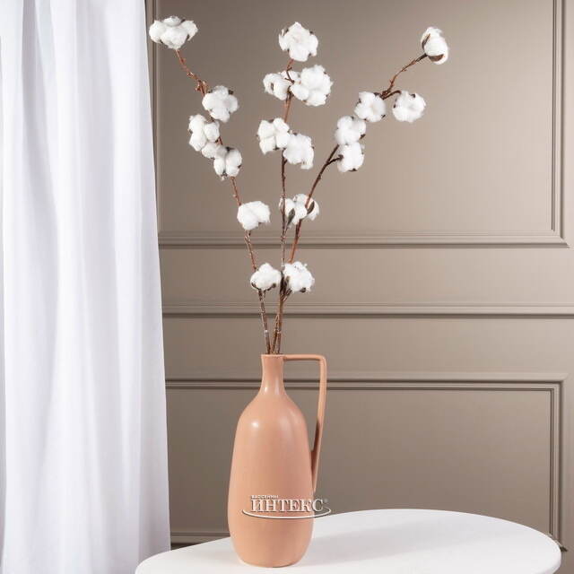 Искусственная ветка Белоснежный Хлопок 100 см Kaemingk (Кейминг)