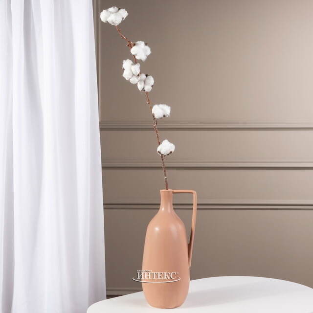 Искусственная ветка Белоснежный Хлопок 100 см Kaemingk (Кейминг)