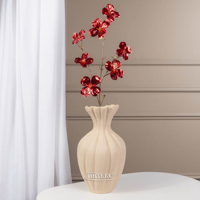 Декоративная ветка Элегантный Кизил 84 см, рубиново-красная Kaemingk (Кейминг)