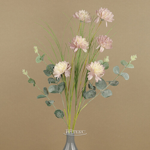 Искусственный букет Florance Garden - Розовые Георгины 66 см Kaemingk