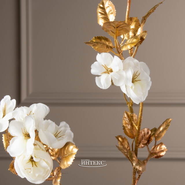 Декоративная ветка Ла Вилла Котта 87 см белая Kaemingk (Кейминг)