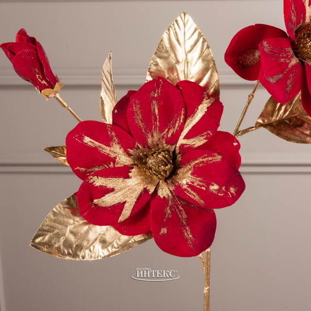 Искусственная Магнолия Ruby Wine 70 см Kaemingk