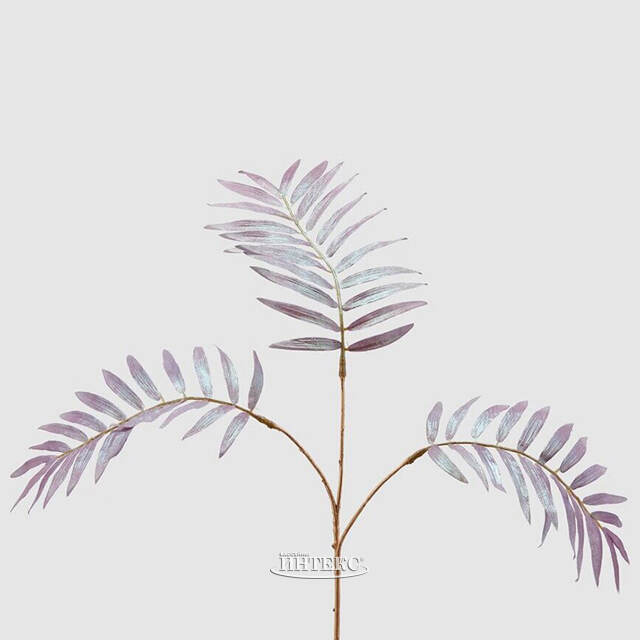 Искусственная ветка Хамедорея Лия 50 см лавандовая EDG