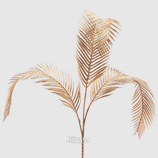 Искусственная ветка Саговник Мартино 65 см золотая EDG