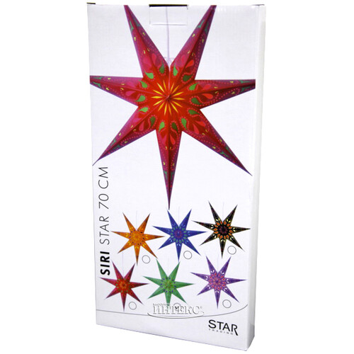 Светильник звезда из бумаги Starlight 70 см оранжевая Star Trading