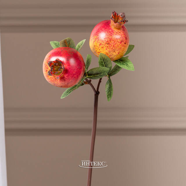 Искусственная ветка Гранат Sharoli 33 см красная EDG