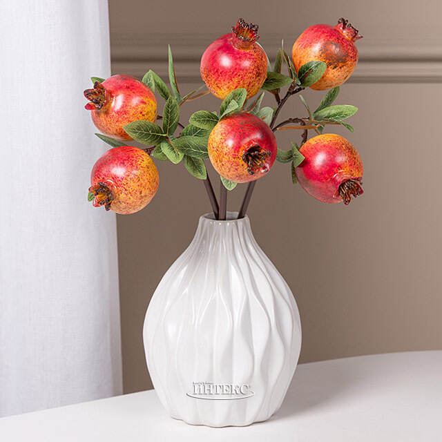 Искусственная ветка Гранат Sharoli 33 см красная EDG