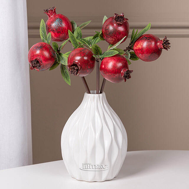 Искусственная ветка Гранат Sharoli 33 см бургунди EDG