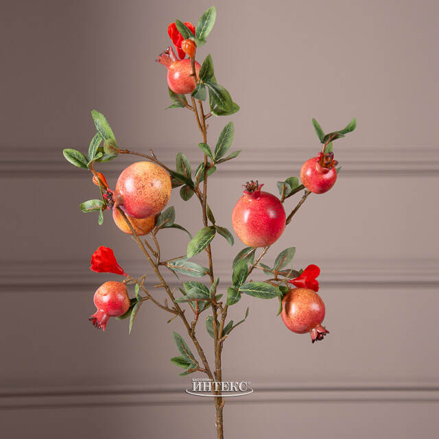 Искусственная ветка Гранат Легрелле 76 см красная EDG