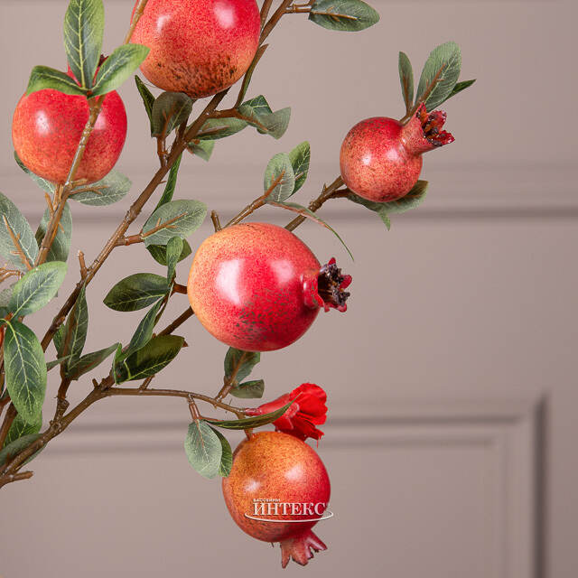 Искусственная ветка Гранат Легрелле 76 см красная EDG