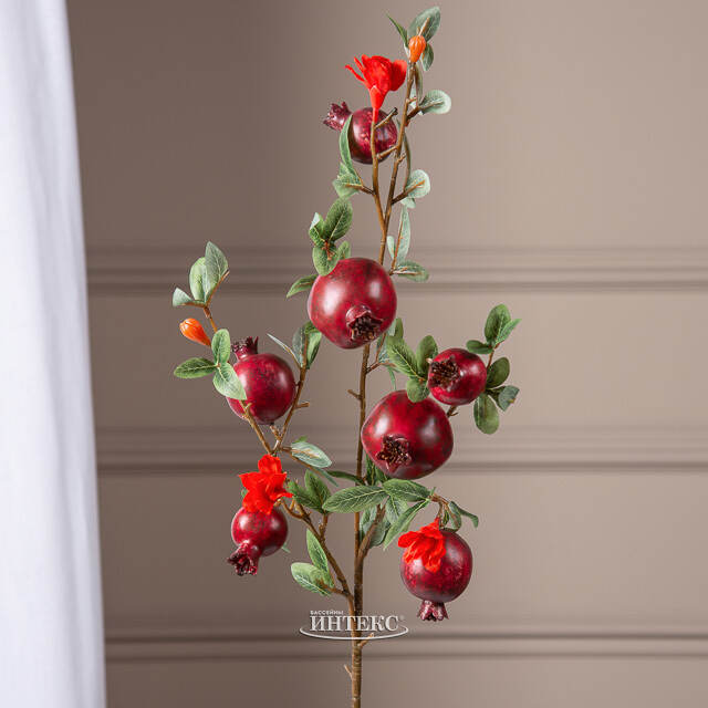 Искусственная ветка Гранат Легрелле 76 см бургунди EDG