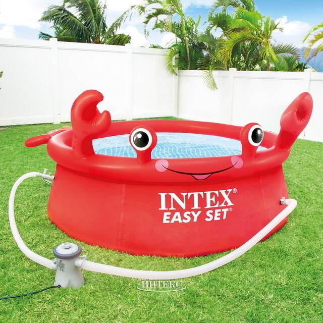Надувной бассейн 26100 Intex Easy Set - Happy Crab 183*51 см INTEX