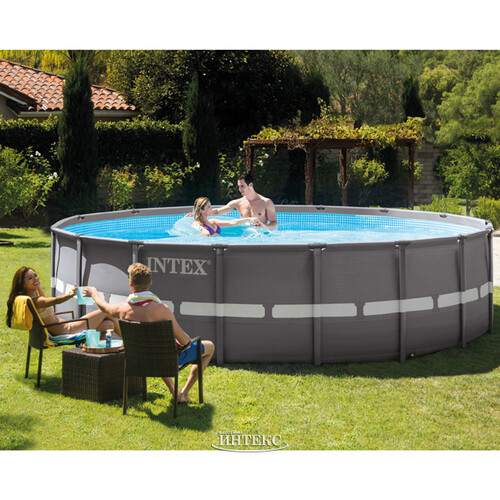 Каркасный бассейн Intex Ultra Frame 427*107 см, картриджный фильтр, аксессуары INTEX