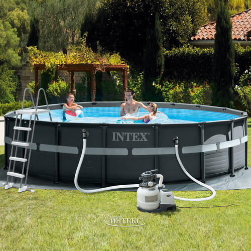 Каркасный бассейн 26330 Intex Ultra XTR Frame 549*132 см, песочный фильтр, аксессуары INTEX