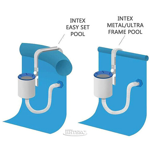 Скиммер для бассейна Intex голубой INTEX
