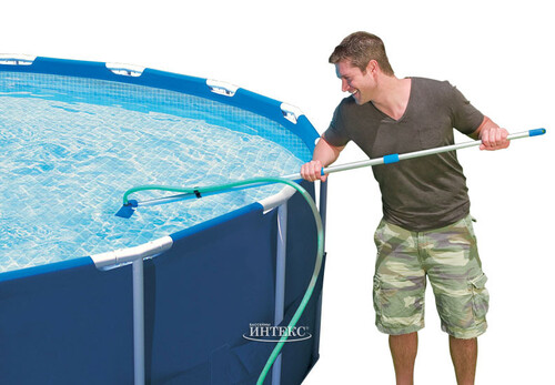 Набор для чистки бассейнов, синий INTEX