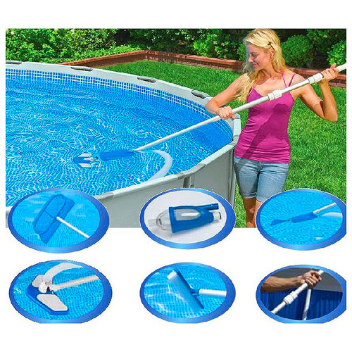 Набор для чистки бассейнов Deluxe, синий INTEX