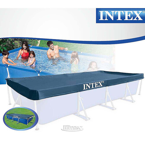 Тент для каркасных бассейнов 450*220 см INTEX