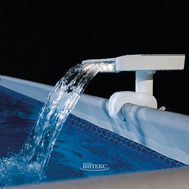 Водопад с цветной LED подсветкой INTEX